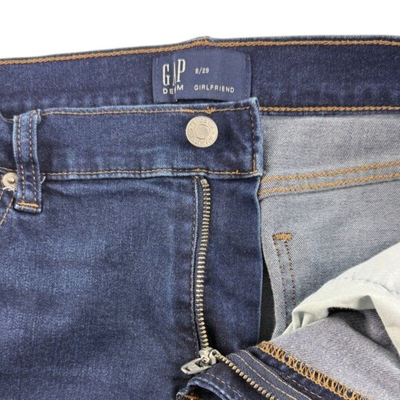 GAP Women’s Size 29 Girlfriend Jeans Mid-Rise Stretch - Picture 8 of 9